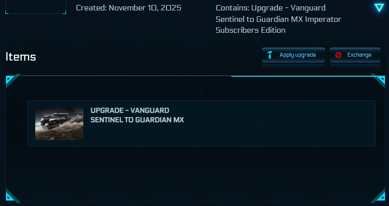 Aegis Vanguard Sentinel to Mirai Guardian MX Upgrade CCU