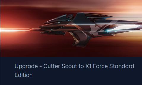 Drake Cutter Scout to Origin X1 Force Upgrade CCU