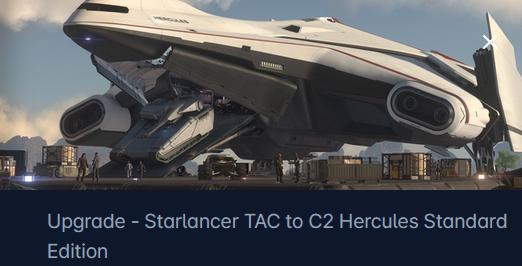 MISC Starlancer TAC to Starlifter C2 Hercules Upgrade CCU