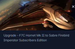 Home 18 Anvil F7C Hornet Mk Ii To Aegis Sabre Firebird Upgrade Ccu