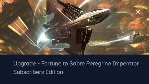 MISC Fortune to Aegis Sabre Peregrine Upgrade CCU