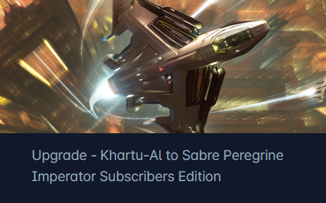 Aopoa Khartu-Al to Aegis Sabre Peregrine Upgrade CCU