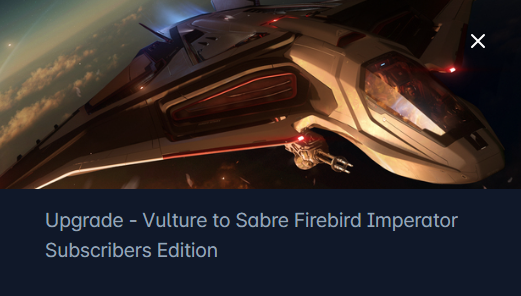 Drake Vulture to Aegis Sabre Firebird Upgrade CCU