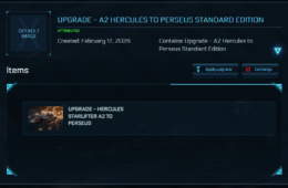 Crusader A2 Hercules to RSI Perseus Upgrade CCU